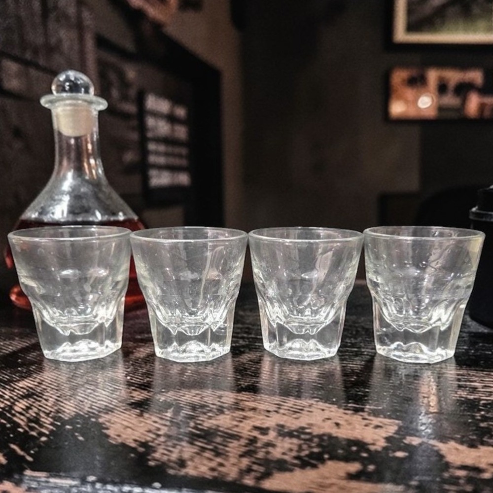 Libbey Duratuff Gibraltar Rock Glasses, Set of 4, Clear Barware, Dishwasher Safe